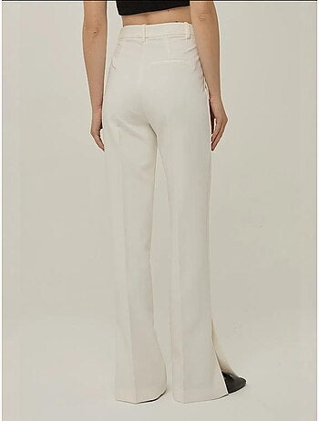 Pantalon évasé taille haute de qualité supérieure