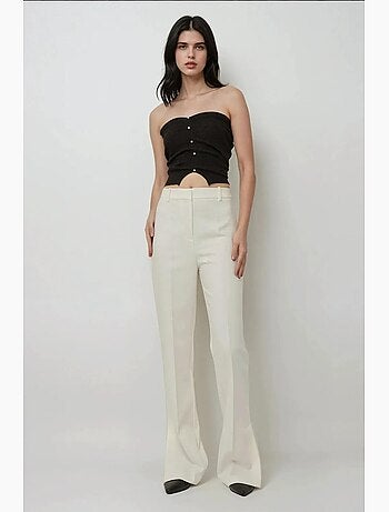 Pantalon évasé taille haute de qualité supérieure hiccup