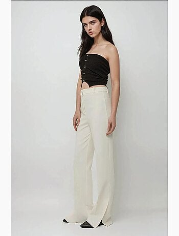 Pantalon évasé taille haute de qualité supérieure hiccup