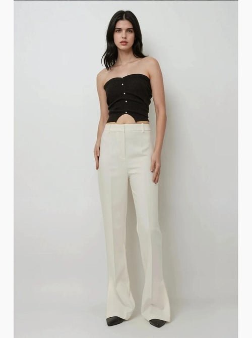Pantalon évasé taille haute de qualité supérieure hiccup - Kiabi
