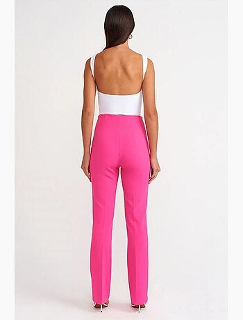 Pantalon évasé taille haute dilvin
