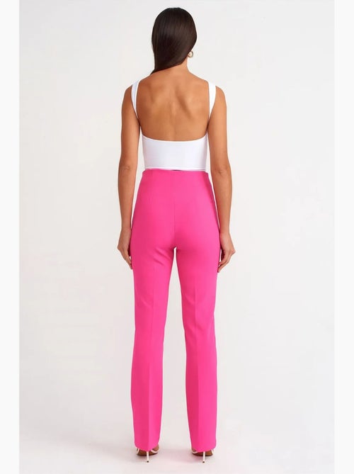 Pantalon évasé taille haute dilvin - Kiabi