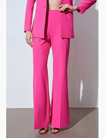 Pantalon évasé taille haute dilvin