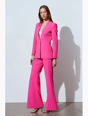 Pantalon évasé taille haute dilvin