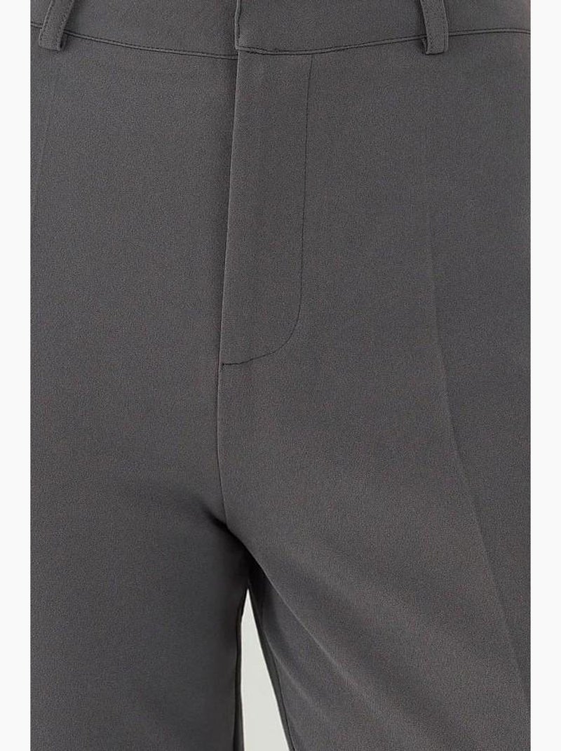 Pantalon évasé taille haute hiccup Gris - Kiabi