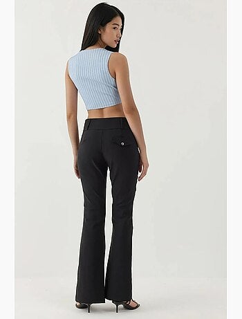 Pantalon évasé taille haute hiccup