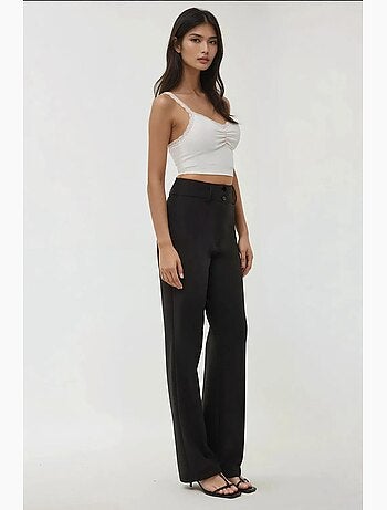 Pantalon évasé taille haute hiccup