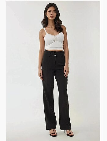 Pantalon évasé taille haute hiccup