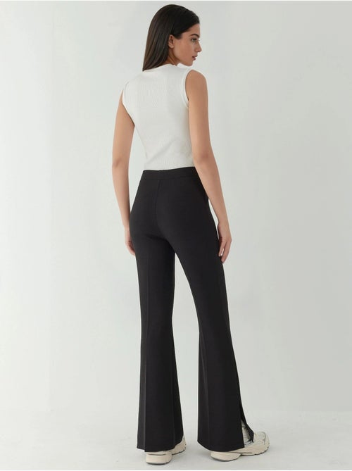 Pantalon évasé taille haute - Kiabi