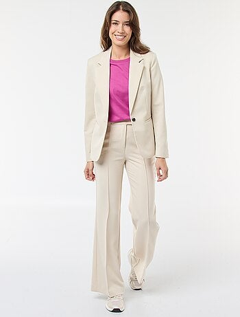 Pantalon évasé uni