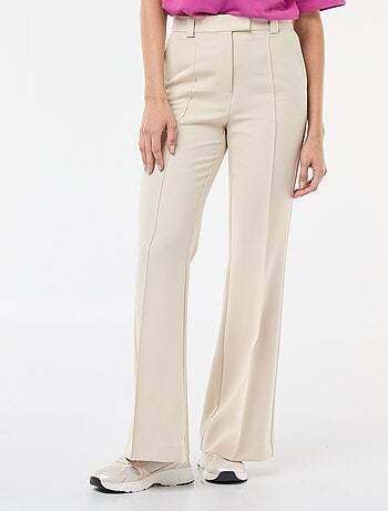 Pantalon évasé uni