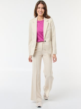 Pantalon évasé uni