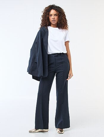 Pantalon évasé uni