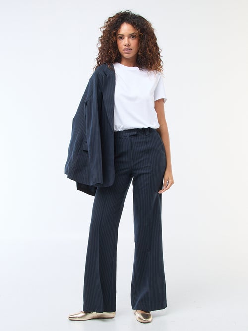 Pantalon évasé uni - Kiabi