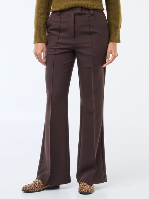 Pantalon évasé uni - Kiabi