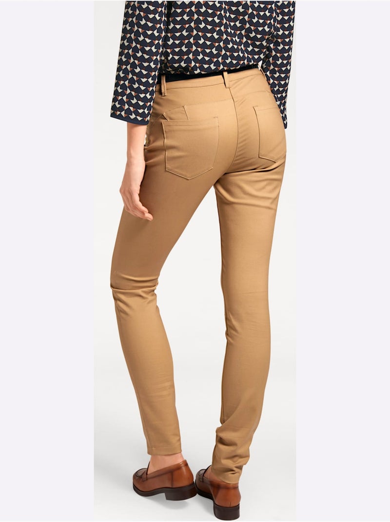 Pantalon Extensible - Taille Courte - Helline Doré - Kiabi