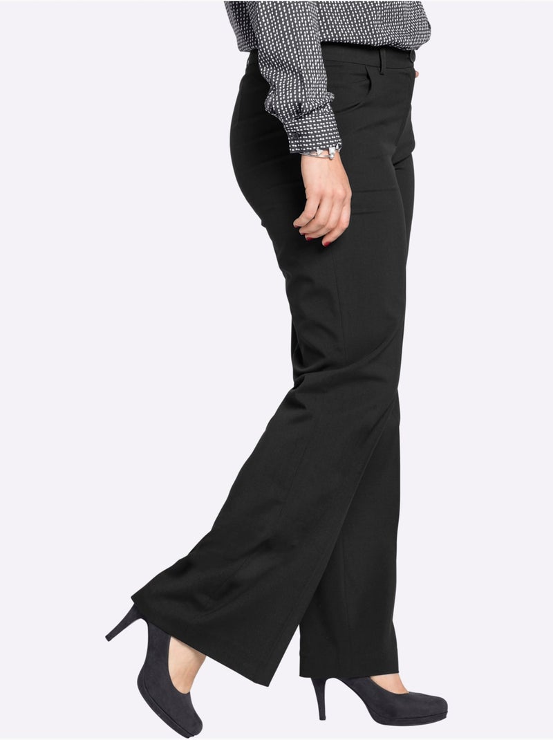 Pantalon extensible - taille courte - sheego Noir - Kiabi