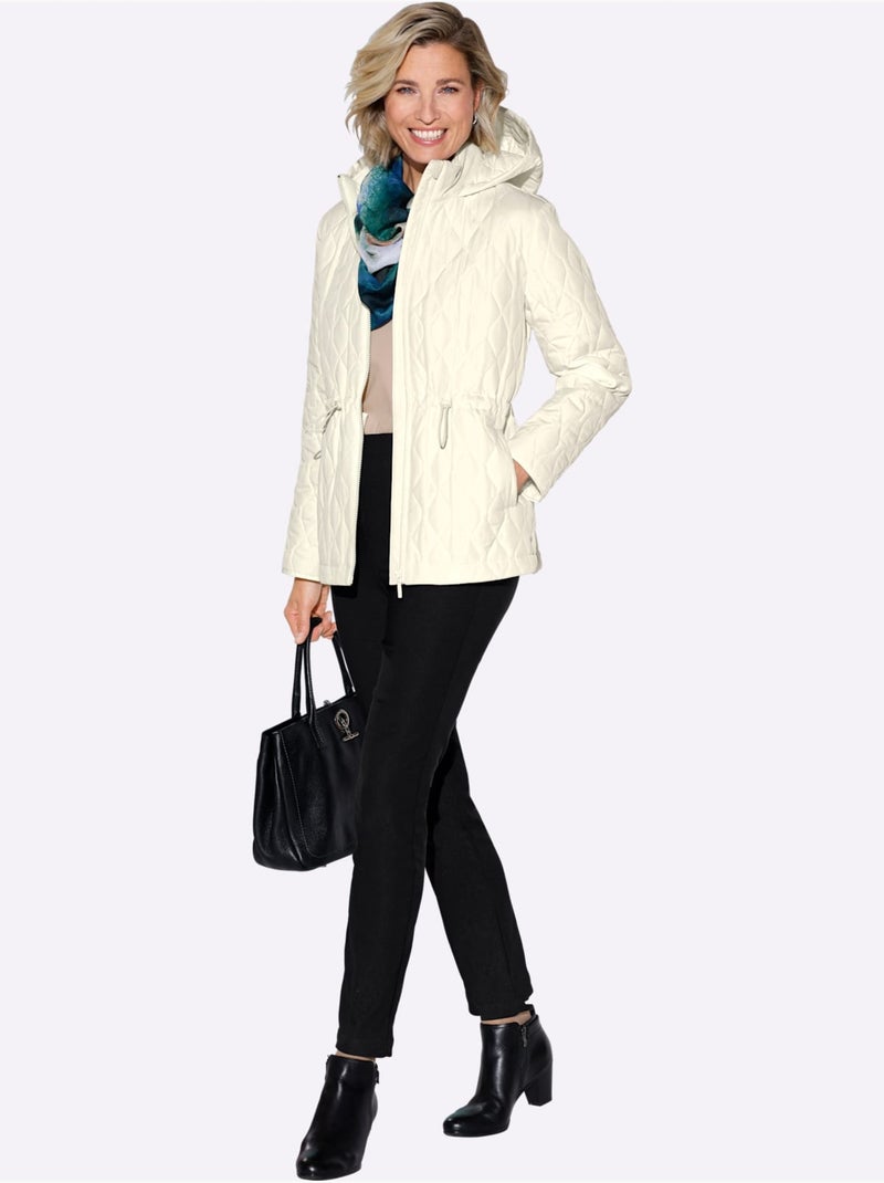 Pantalon extensible à ceinture élastique avec poches décoratives - Taille standard - Moda Vilona Noir - Kiabi