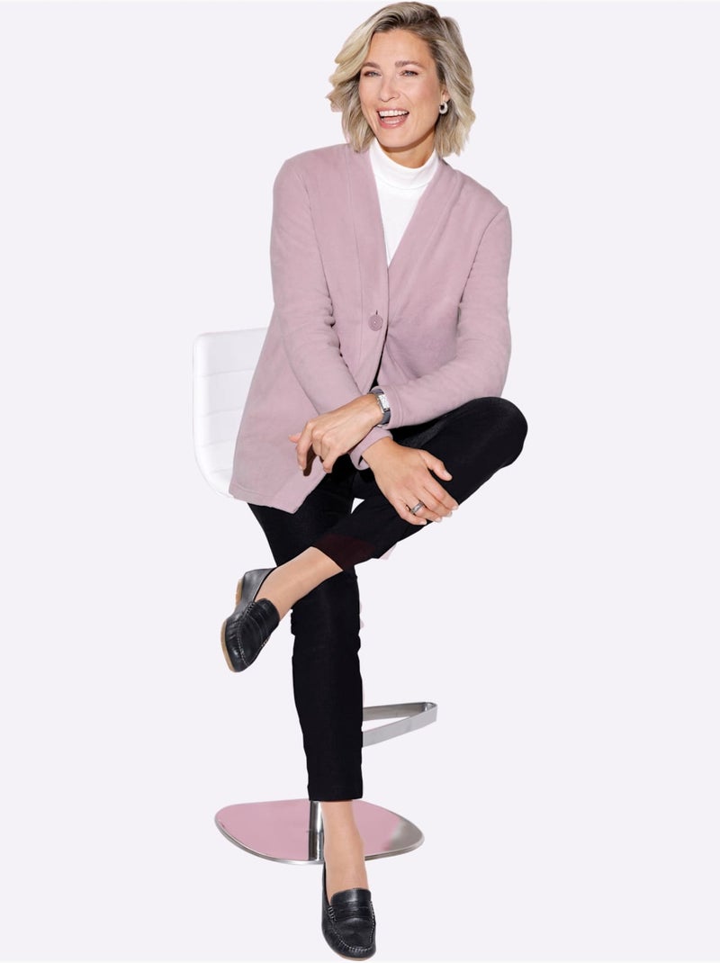Pantalon extensible à ceinture élastique avec poches décoratives - Taille standard - Moda Vilona Noir - Kiabi