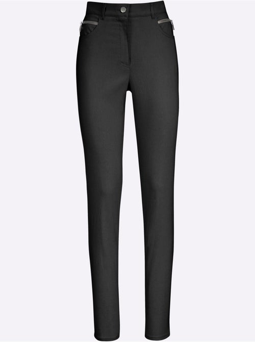 Pantalon extensible à coupe ajustée avec poches zippées - Taille longue - Witt - Kiabi Pantalon extensible à coupe ajustée avec poches zippées - Taille longue - Witt - Kiabi