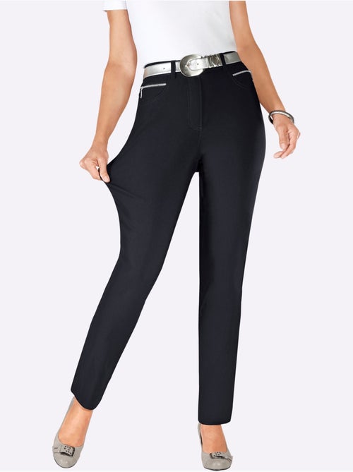 Pantalon extensible à coupe ajustée avec poches zippées - Taille longue - Witt - Kiabi Pantalon extensible à coupe ajustée avec poches zippées - Taille longue - Witt - Kiabi