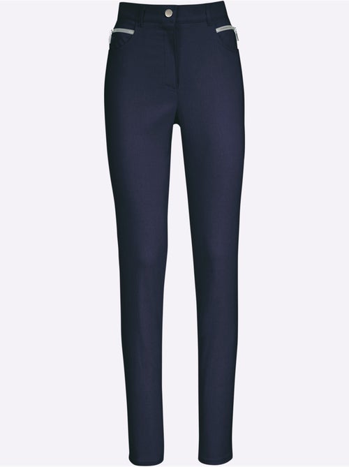 Pantalon extensible à fermeture avec poches et ceinture intégrée - Taille standard - Witt - Kiabi
