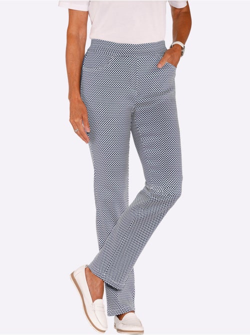 Pantalon extensible à poches avec ceinture élastique - Taille extra courte - Witt - Kiabi