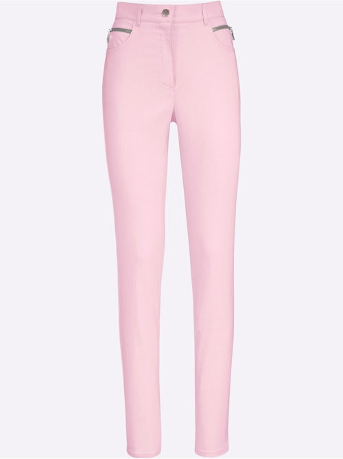 Pantalon extensible à poches et ceinture intégrée - Taille extra courte - Witt - Kiabi