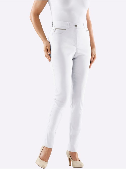 Pantalon extensible à poches et finition soignée - Taille courte - Witt - Kiabi