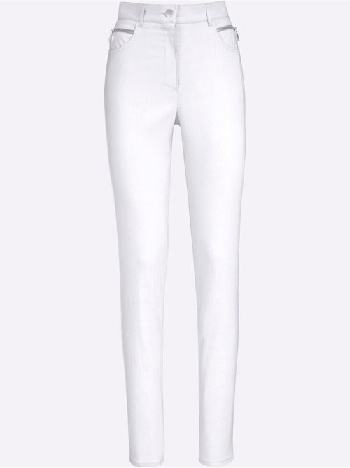 Pantalon extensible à poches et finition soignée - Taille courte - Witt - Kiabi