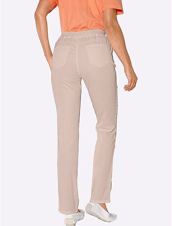 Jean extensible à ceinture élastique avec deux poches pratiques - Taille extra courte - Witt