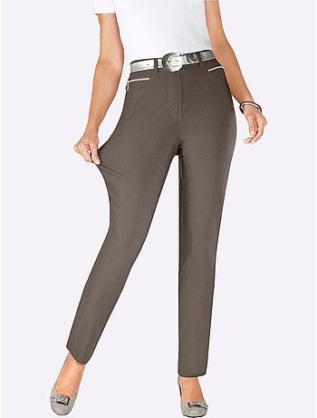Pantalon extensible avec poches arrondies et ceinture intégrée - Taille standard - Witt
