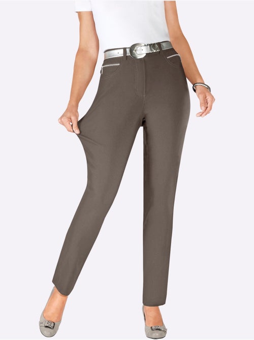 Pantalon extensible à taille intégrée avec poches arrondies - Taille standard - Witt - Kiabi Pantalon extensible à taille intégrée avec poches arrondies - Taille standard - Witt - Kiabi