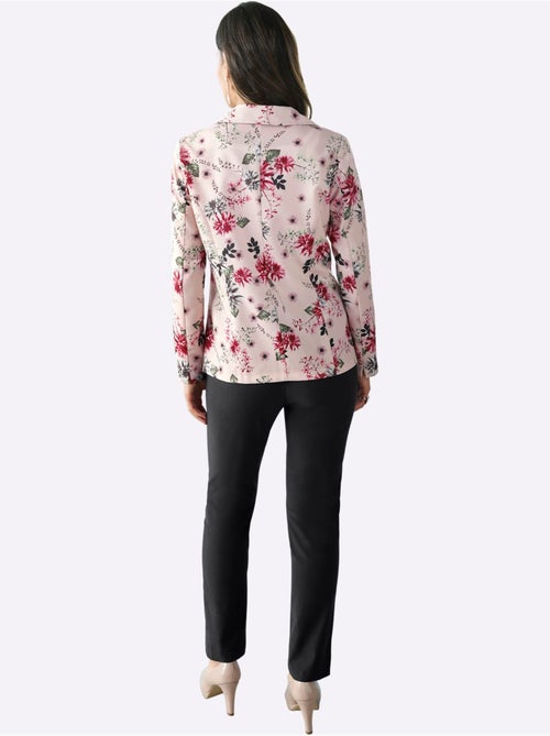 Pantalon extensible ajusté avec fausse patte et poches à glissière - Taille standard - Moda Vilona - Kiabi