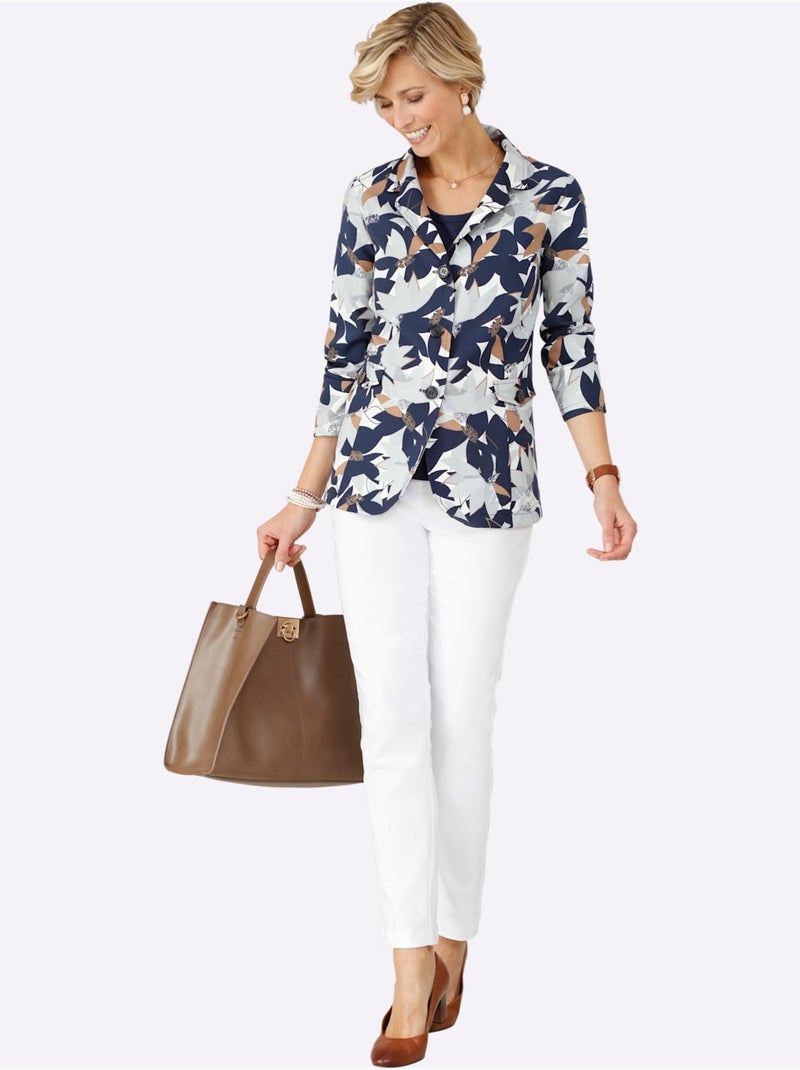 Pantalon Extensible Aspect Bengaline Tendance - Taille Standard - Moda Vilona Blanc - Kiabi