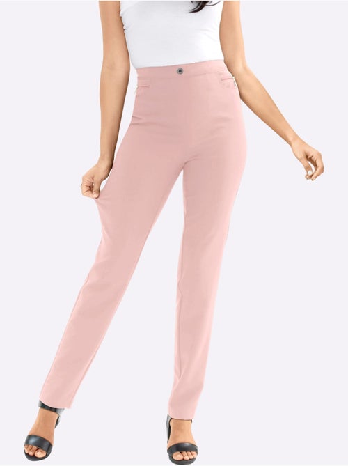 Pantalon extensible avec ceinture élastique et poches décoratives - Taille courte - Moda Vilona - Kiabi Pantalon extensible avec ceinture élastique et poches décoratives - Taille courte - Moda Vilona - Kiabi