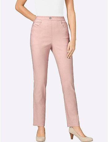 Pantalon extensible à ceinture élastique avec poches décoratives - Taille standard - Moda Vilona