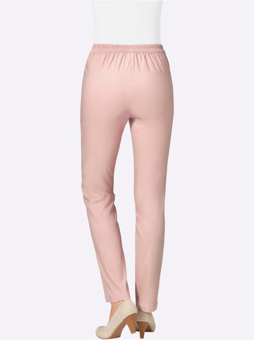 Pantalon extensible avec ceinture élastique et poches décoratives - Taille standard - Moda Vilona - Kiabi