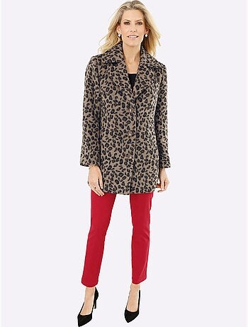 Pantalon extensible à ceinture élastique avec poches décoratives - Taille standard - Moda Vilona