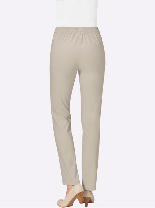 Pantalon extensible avec ceinture élastique et poches décoratives - Taille standard - Moda Vilona - Kiabi