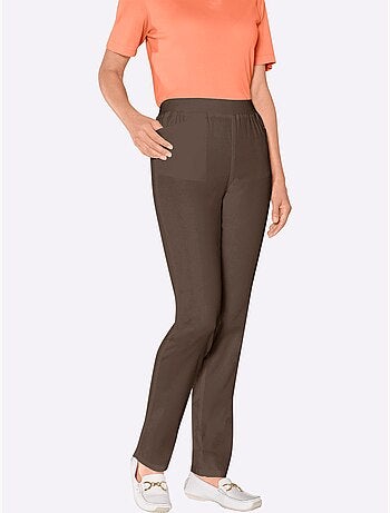 Jean extensible à ceinture élastique avec deux poches pratiques - Taille extra courte - Witt