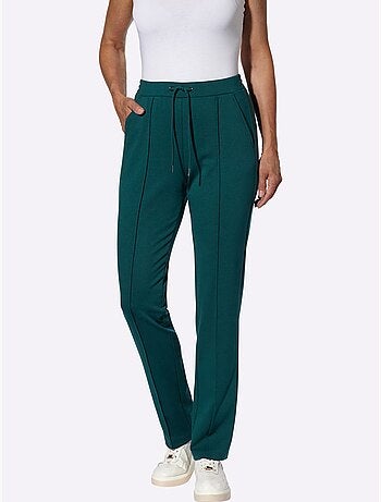Pantalon extensible avec ceinture élastique et poches pratiques - Taille standard - Moda Vilona