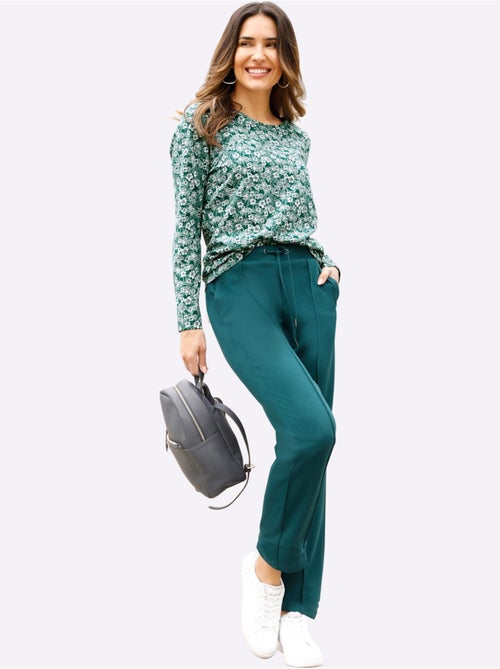 Pantalon extensible avec ceinture élastique et poches pratiques - Taille standard - Moda Vilona - Kiabi Pantalon extensible avec ceinture élastique et poches pratiques - Taille standard - Moda Vilona - Kiabi