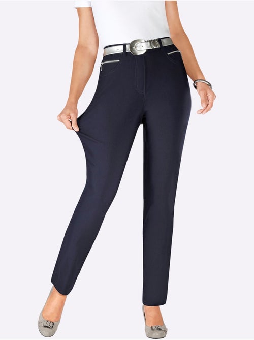 Pantalon extensible avec fermeture à glissière et poches zippées - Taille courte - Witt - Kiabi