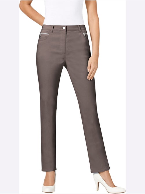 Pantalon extensible avec fermeture et poches arrondies - Taille courte - Witt - Kiabi Pantalon extensible avec fermeture et poches arrondies - Taille courte - Witt - Kiabi