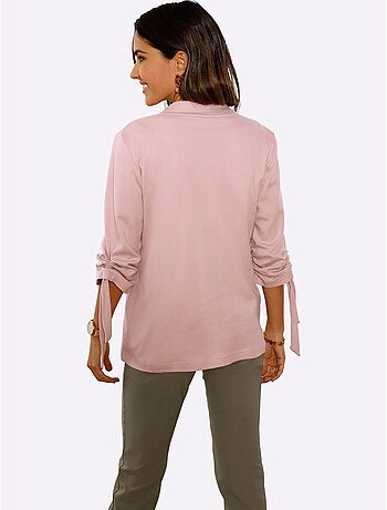 Pantalon extensible avec poches à glissière et ceinture élastique - Taille courte - Moda Vilona