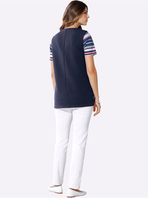 Pantalon extensible avec poches à glissière et ceinture élastique - Taille standard - Moda Vilona - Kiabi