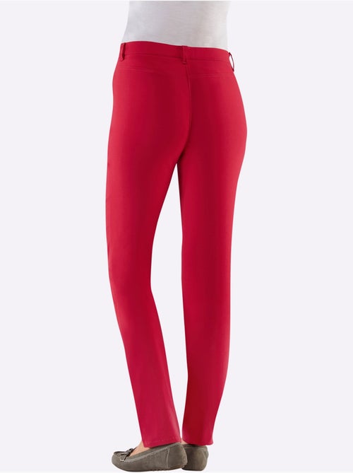 Pantalon extensible avec poches arrondies et ceinture intégrée - Taille courte - Witt - Kiabi