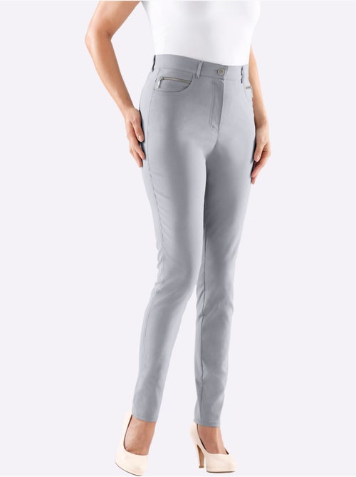 Pantalon extensible avec poches arrondies et ceinture intégrée - Taille standard - Witt - Kiabi