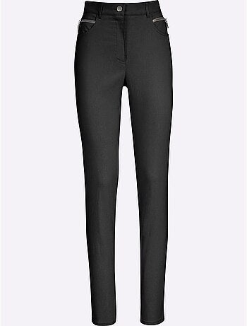 Pantalon extensible avec poches arrondies et ceinture intégrée - Taille standard - Witt
